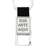 Chaveiro de metal com mosquetão