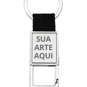 Chaveiro de metal com mosquetão