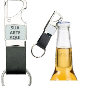 Chaveiro de níquel com mosquetão